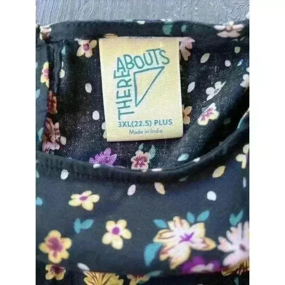 Girls There Abouts 3XL Plus Floral Top Balloon Sleeves